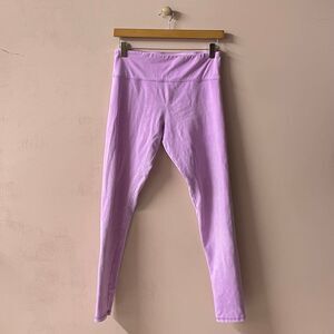 Forever 21 Pinkish Purple Workout Leggings Size L GUC